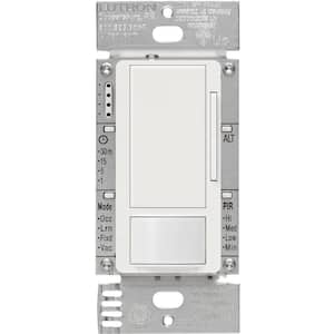 Maestro 0-10-Volt Dimmer Sensor Switch, 8A, 120-277-Volt/Single-Pole or 3-Way, Neutral Optional White (MS-Z101-WH)