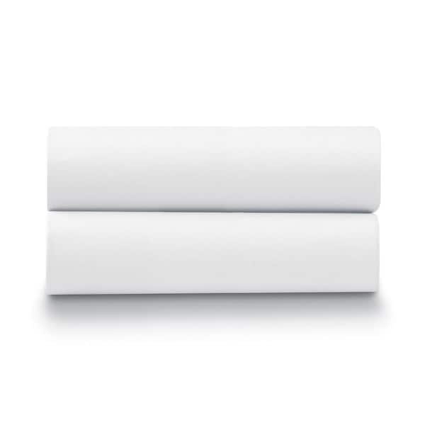 ELLA JAYNE 300TC Cotton Percale King/California King White Pillow Case Pair