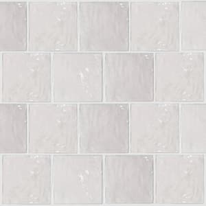 Gray 4 in. x 4 in. Polished and Honed Ceramic Mosaic Tile (5.38 sq. ft./Case)