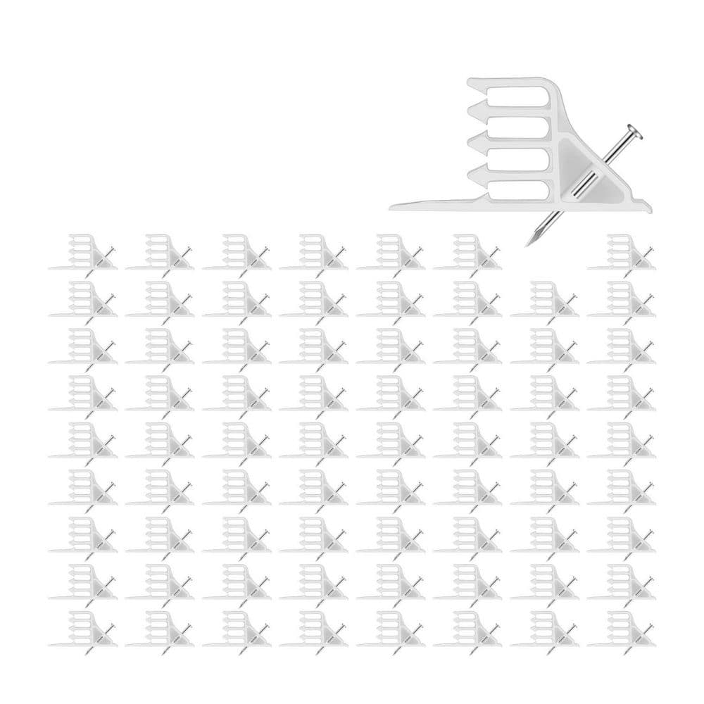Hand Tool Electrical Cable Staple 100-Pack White Efficient Wire Organization Insulated Cable Stapler Set price history on PriceWatchPro