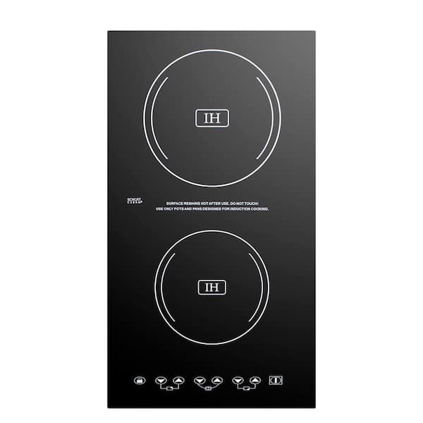 Summit Appliance 12 in. Radiant Induction Cooktop in Black with 2 Elements
