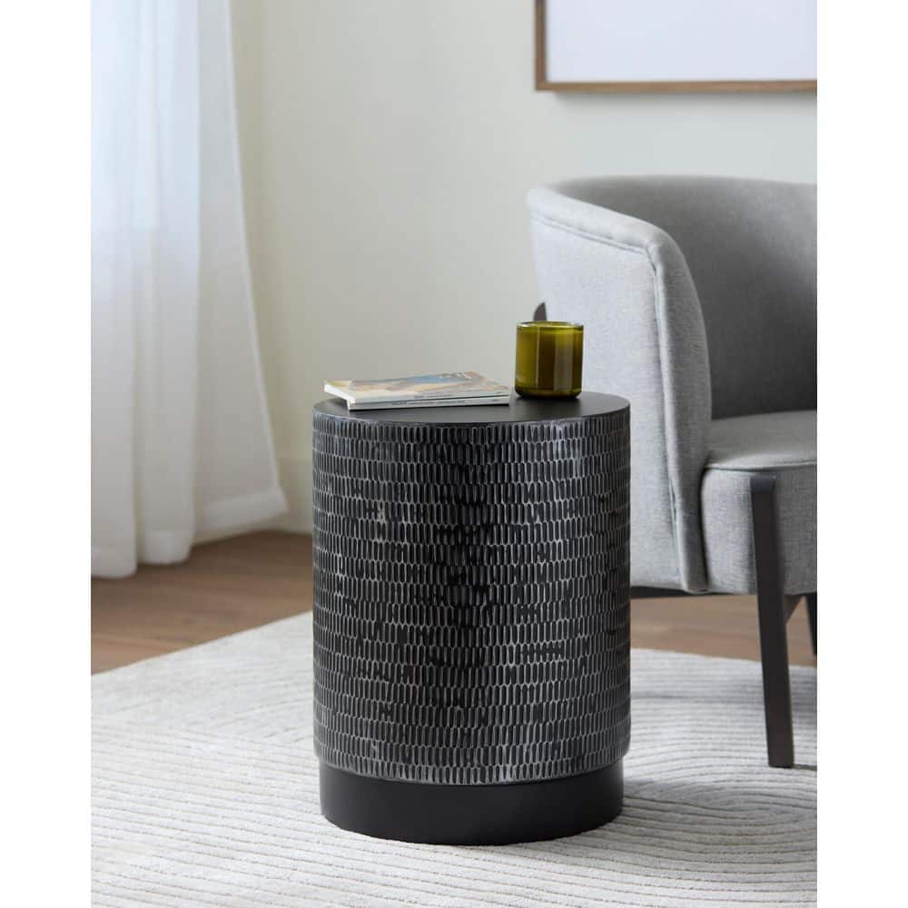 Amenet Silver Grey Modern Indoor End Table price history on PriceWatchPro