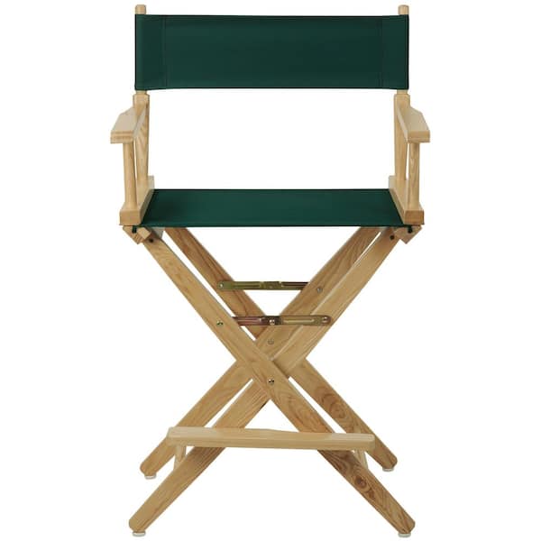 American Trails 24 in. Extra-Wide Natural Frame/ Hunter Green Canvas New, Solid Wood Folding Chair (Set of 1)