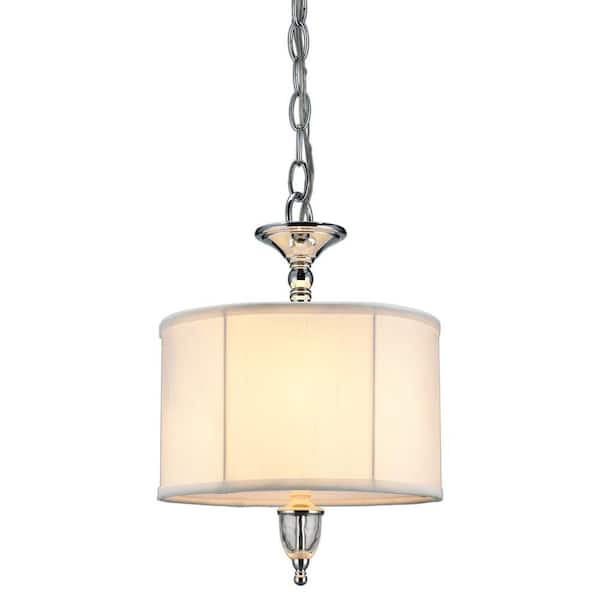 Waterton Collection 2-Light Chrome Small Pendant