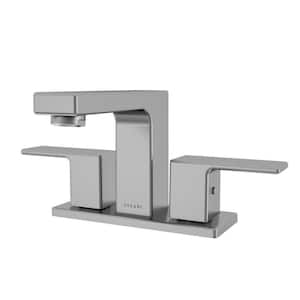 Capri Collection. Centerset bathroom faucet. in Brushed Nickel finish