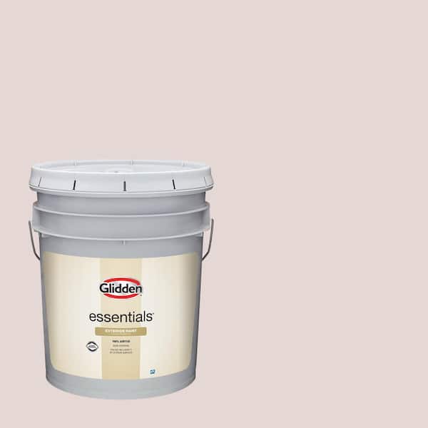 Glidden Essentials 5 gal. Lost Love PPG1047-2 Flat Exterior Paint
