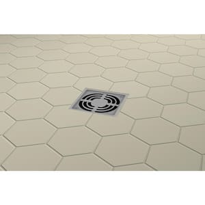 Source Fawn 8.66 in. x 9.88 in. Honeycomb Porcelain Mosaic Tile (0.594 sq. ft./Each Piece, Sold in Case of 11 Pieces)