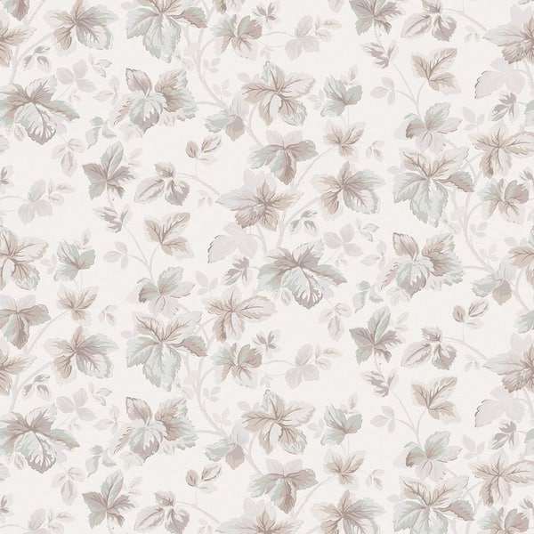 Laura Ashley Autumn Leaves Natural Matte Non Woven Removable Paste The Wall Wallpaper Sample