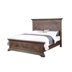 Mar Vista Brown Gray King/Queen Bed Frame (Side Rails)