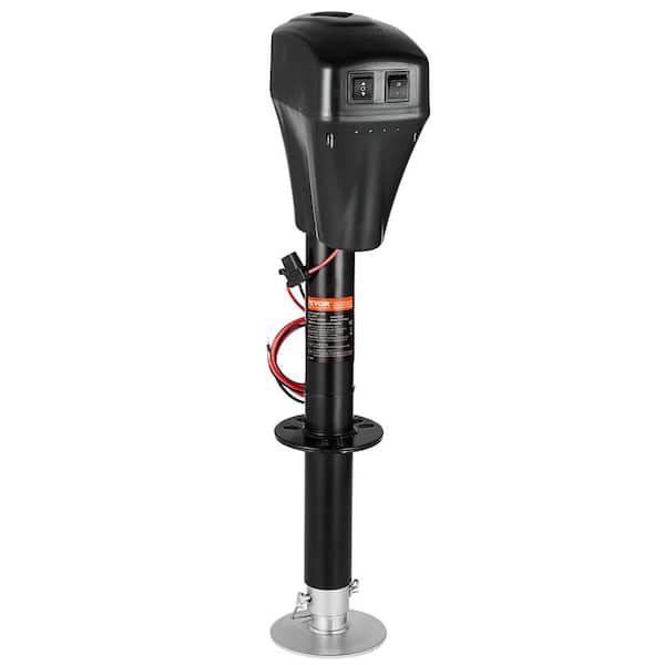 Electric Trailer Jack, 5,000 lbs., Heavy Duty RV Electric Power Tongue Jack with 2 Way Connector, Manual Crank Handle