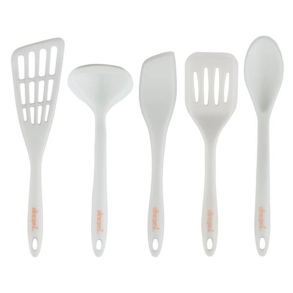 Allrecipes 5-Piece Silicone Overmolded Utensil Set