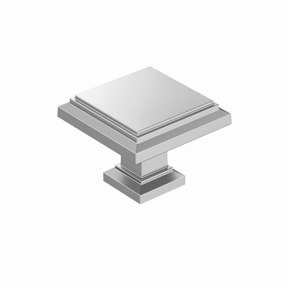 Carrington 1-1/4 in (32mm) Polished Chrome Square Cabinet Knob price history on PriceWatchPro