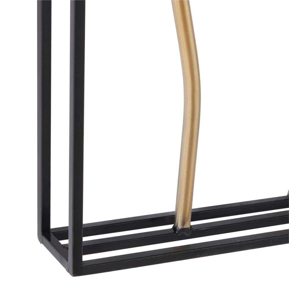 Gold Metal Branch Tree Wall Decor with Black Frame Set
