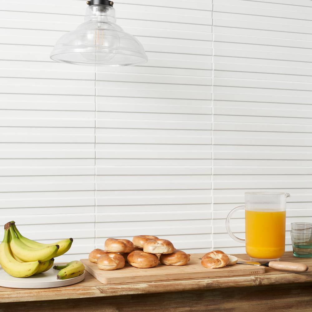 Veluto White Matte Porcelain 6x18 Wall Tile