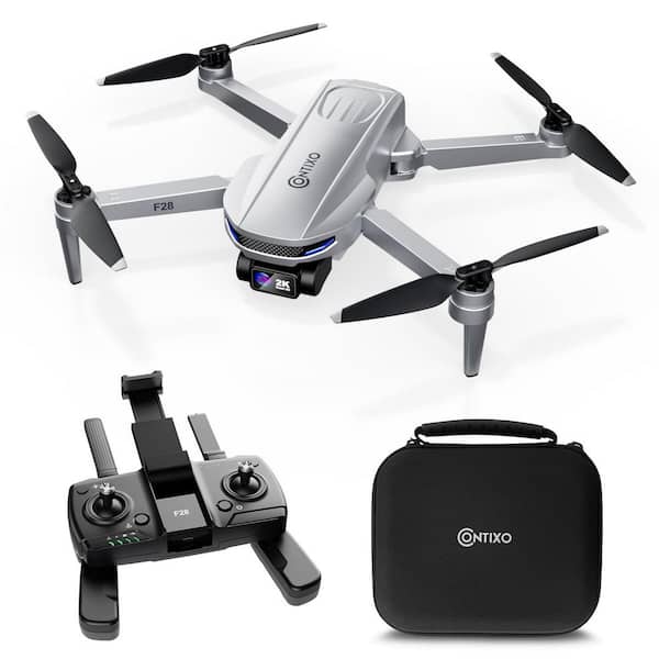Stratus 2K GPS Drone with Intelligent Flight Modes, 26-Min Flight, Brushless Motors and Carrying Case