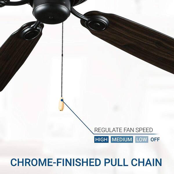 Controlled with Remote and Pull Chain, Details about   Hyperikon 52 Inch Ceiling Fan 60W 