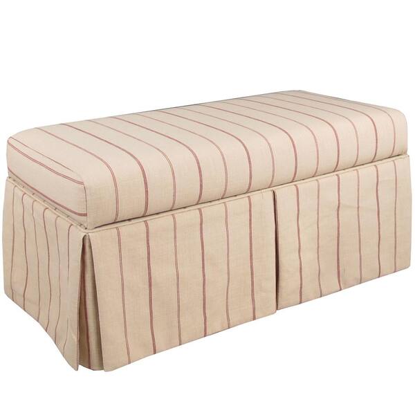 Unbranded Fritz Tomato Skirted Storage Bench