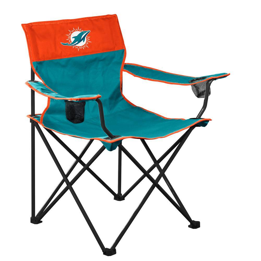 Logobrands Miami Dolphins Big Boy Metal Lawn Chair 617 11 The Home Depot