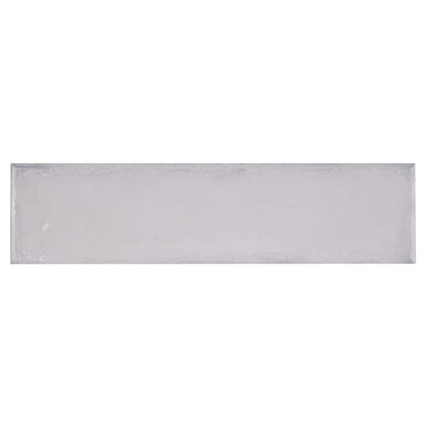 Iris Blanco White 2.9 in. X 11.8 in. Polished Ceramic Subway Wall Tile  (6.03 sq. ft./Case)