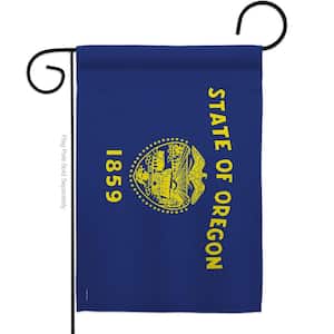 13 in X 18.5 Oregon States Garden Flag Double-Sided Regional Decorative Horizontal Flags