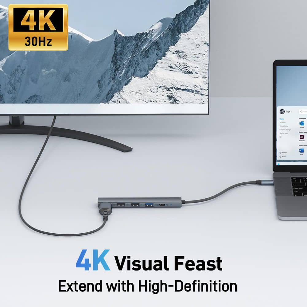 5 in 1 USB C Hub - Thumbnail 2