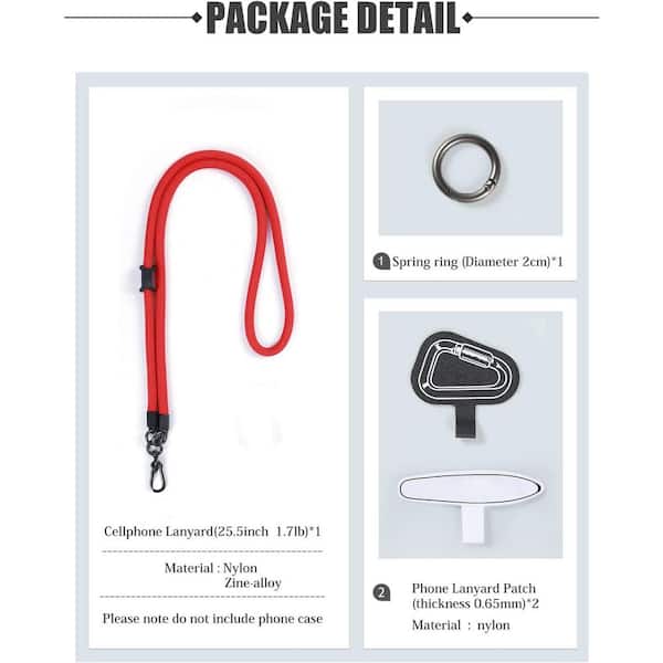 OBJLGEV Cell Phone Lanyard Universal Neck Strap with Crossbody Function, High Quality Nylon, Fits All Smartphones