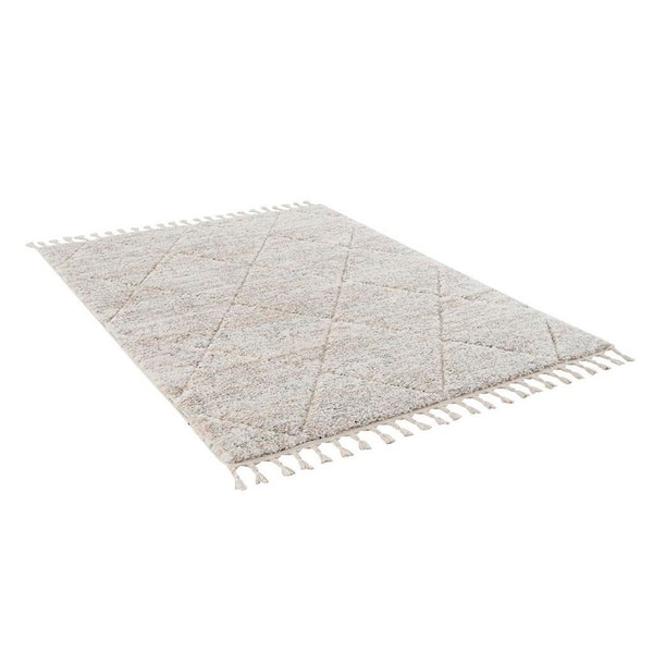 10 ft. x 8 ft. Cream Talas Trellis Area Rug