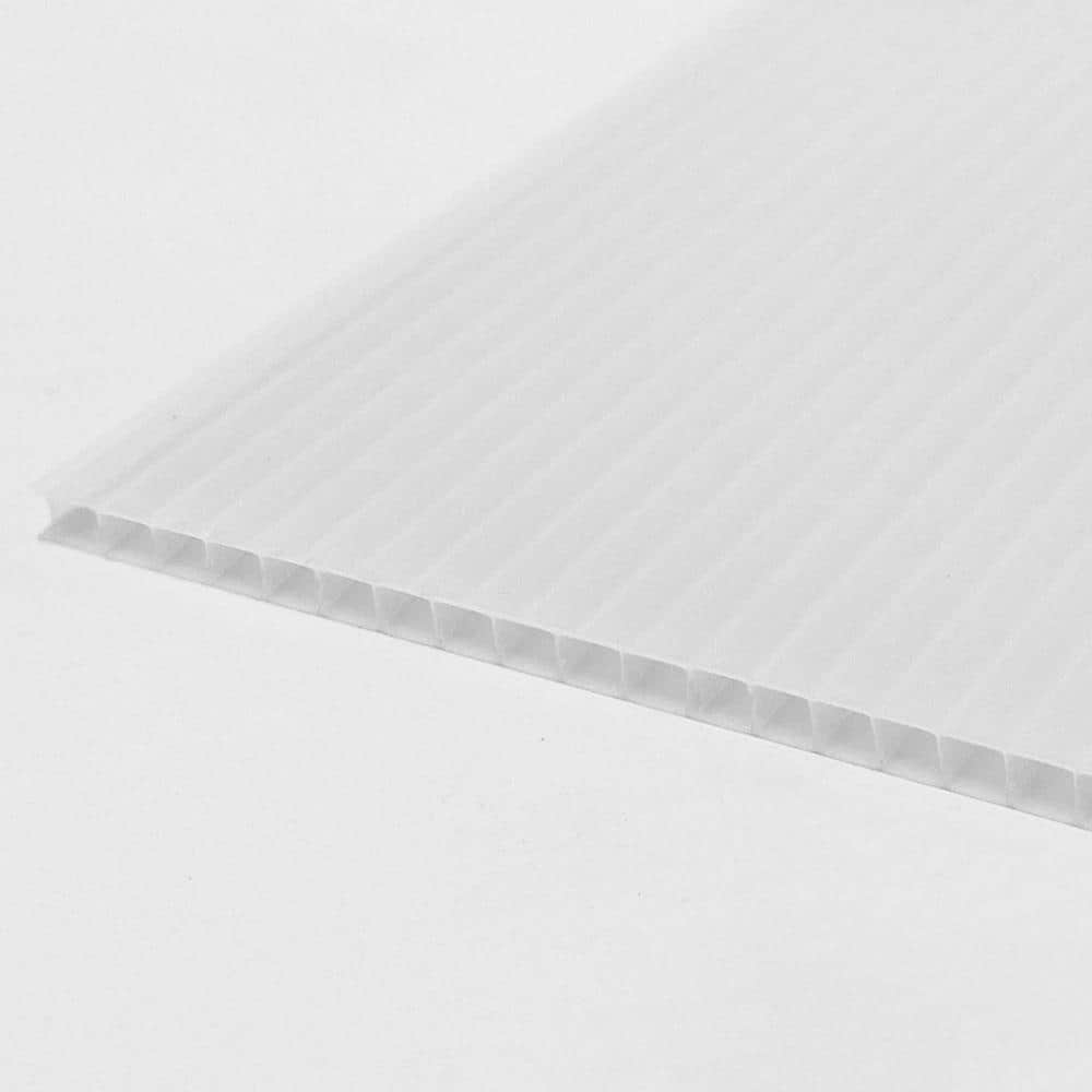 Thermoclear 36 in. x 72 in. x 1/4 in. (6mm) Clear Multiwall Polycarbonate  Sheet
