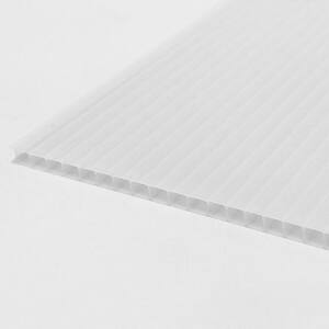 Thermoclear 48 in. x 96 in. x 1/4 in. (6mm) Opal Multiwall Polycarbonate Sheet