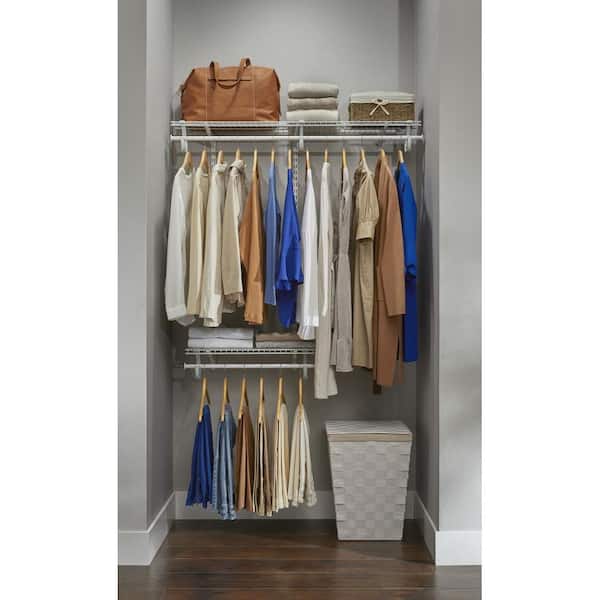 Everbilt 7 ft. - 10 ft. Regular Duty Closet Organizer Kit 90250 - The Home  Depot