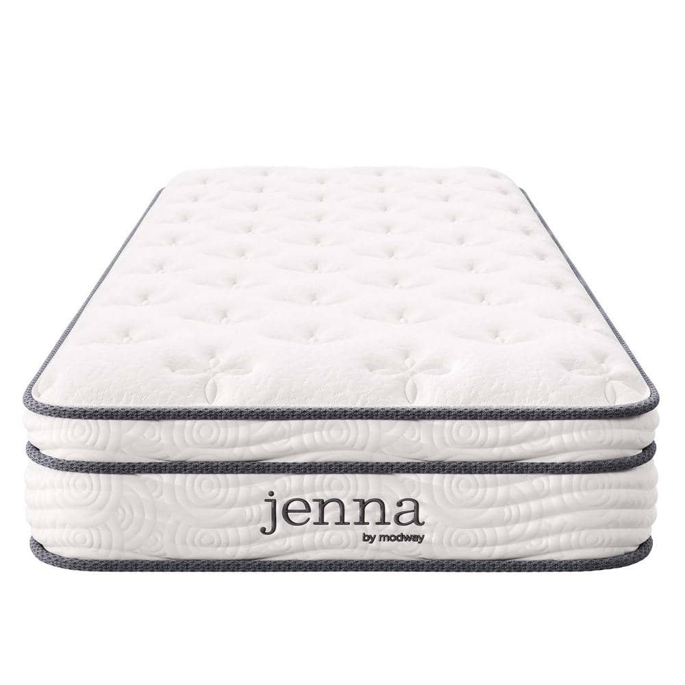 Jenna 8in. Medium Innerspring Pillow Top Twin Mattress - thumbnail 4