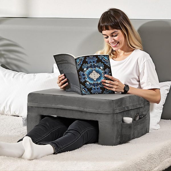 Pick you クッション　rest cushion SKYSHALO Memory Foam Reading Pillow Lap Desk, Bed Rest with 3