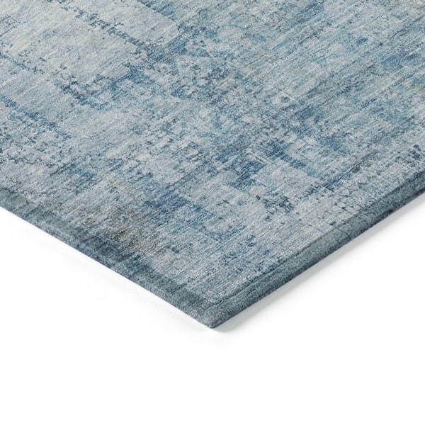 Chantille Machine Washable Indoor/Outdoor Abstract ACN1764 Blue 8 ft. x 10 ft. Area Rug