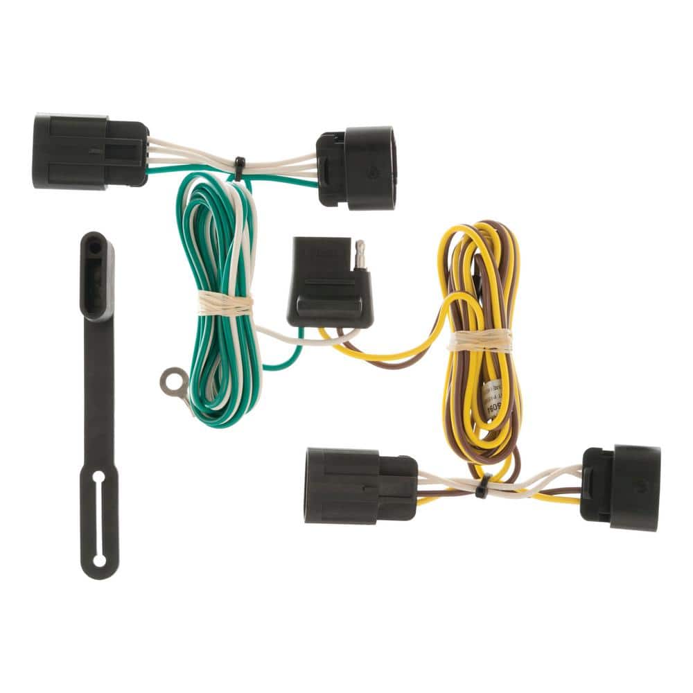 CURT Custom Vehicle-Trailer Wiring Harness, 4-Way Flat Output, Select  Chevrolet Equinox, GMC Terrain, Quick T-Connector 56094 The Home Depot