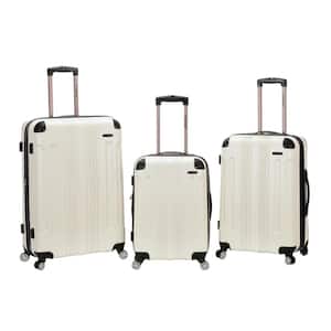 London 3-Piece Hardside Spinner Luggage Set, White