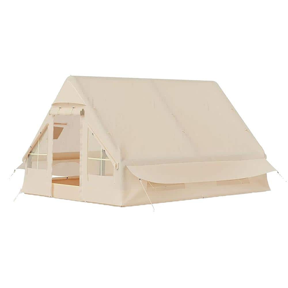 10 ft. x 13 ft. Extra Large Inflatable Camping Tent with Pump, Glamping Ten