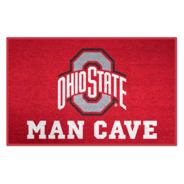 FANMATS Ohio State University Red Man Cave 2 ft. x 3 ft. Area Rug