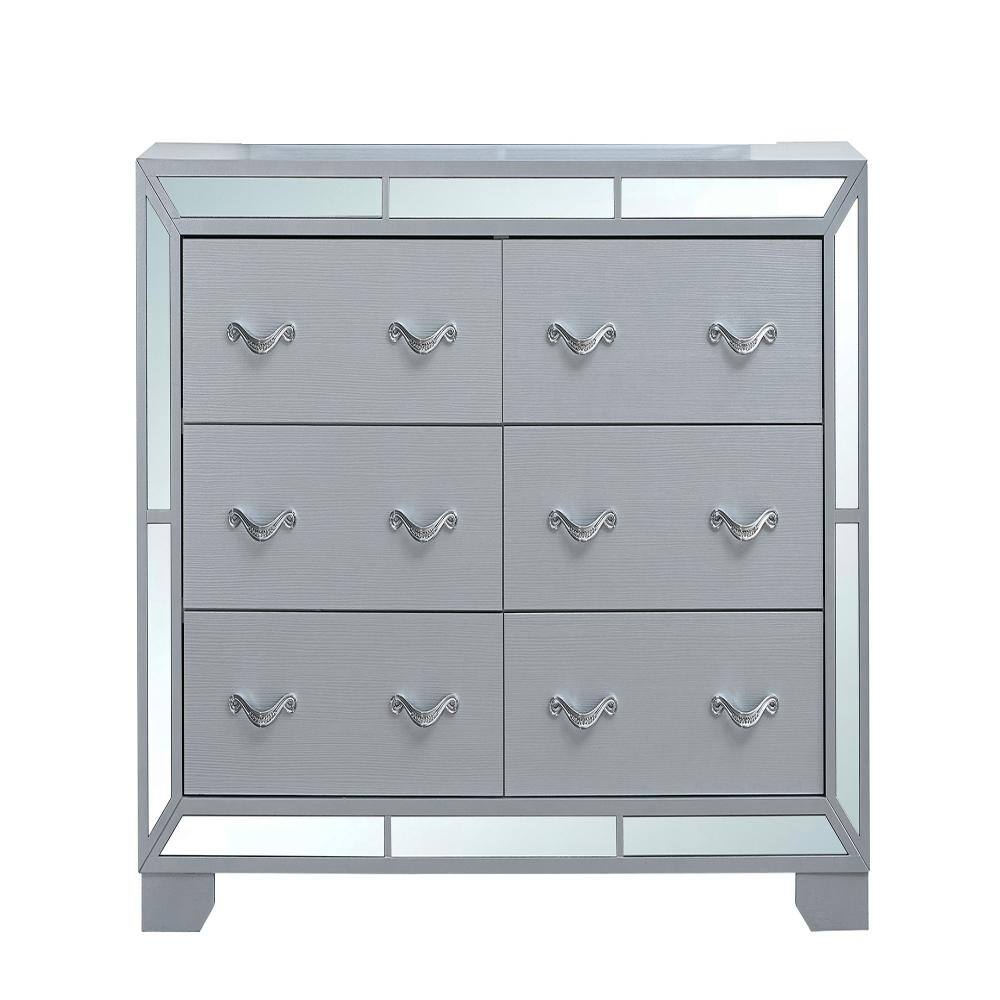 Murry Silver 6-Drawer 59 in. W Dresser
