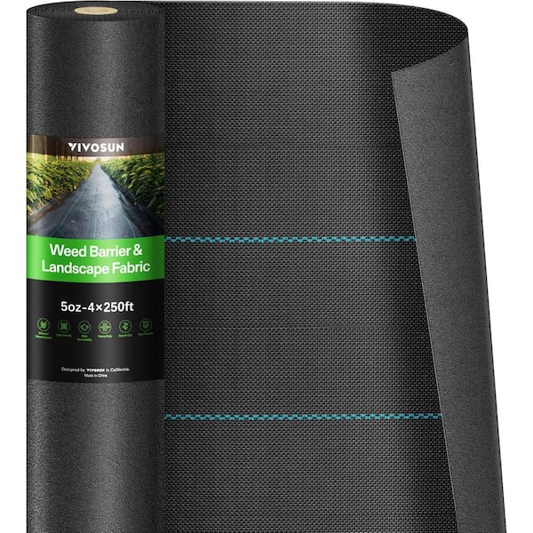 VIVOSUN 3 ft. x 100 ft. Barrier Landscape Fabric used for Flower