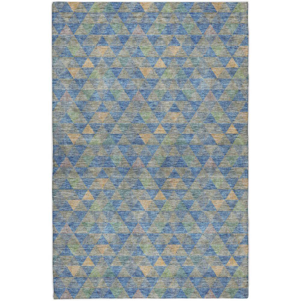 Dream Shag Premium Machine Washable Abstract ADS612 Blue 5 ft. x 7 ft. 6 in. Area Rug price history on PriceWatchPro