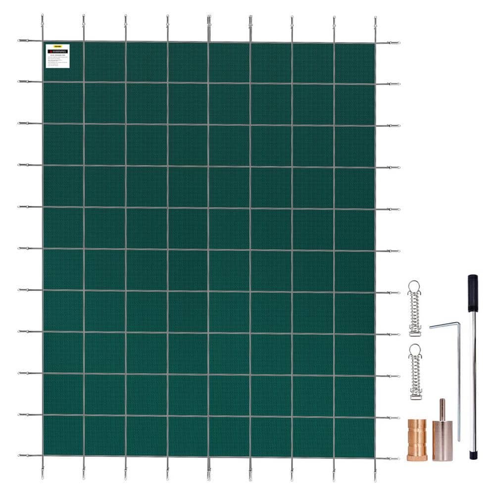 Inground Pool Safety Cover 16 ft. x 30 ft. Rectangular Winter Pool Cover Triple Stitched High Strength Mesh PP Material price history on PriceWatchPro