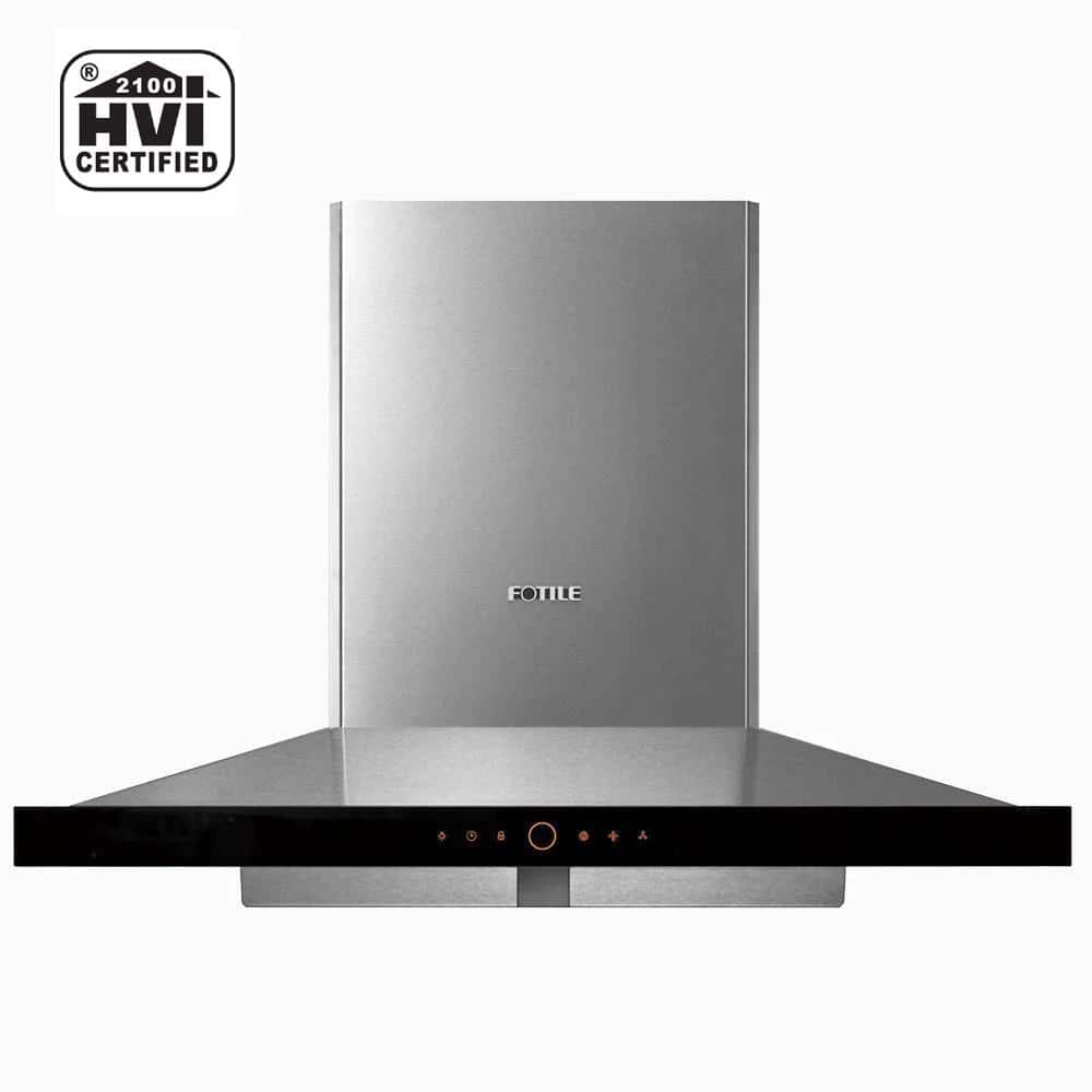 FOTILE Perimeter Vent Series 36 in. 900 CFM Wall Mount Range Hood with Touchscreen in Stainless Steel, Silver