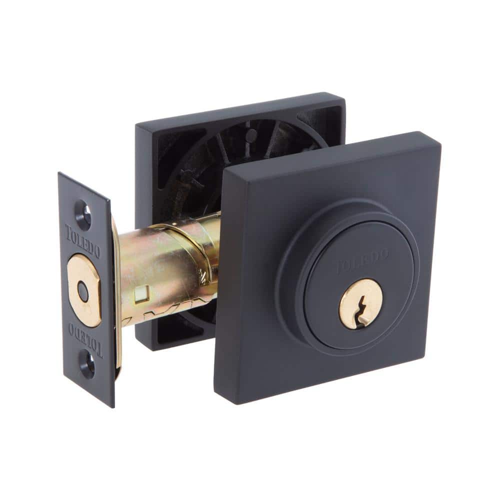 European Square Rosette Iron Black Single Cylinder Deadbolts price history on PriceWatchPro