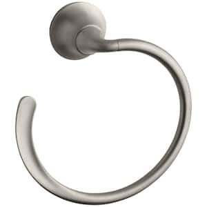 Forte Sculpted Towel Ring in Vibrant Brushed Nickel