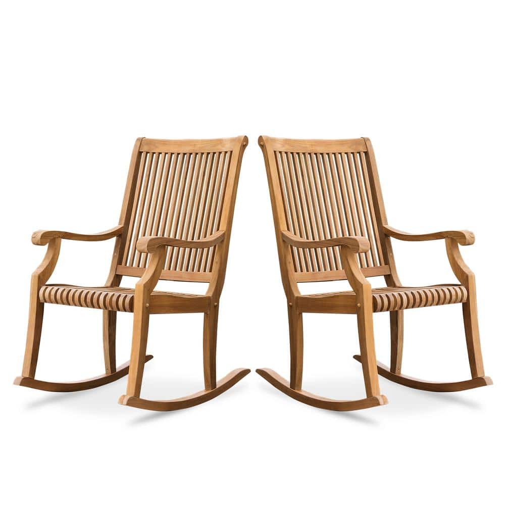 Mosko Teak Wood Outdoor Rocking Chair (Set Of 2) price history on PriceWatchPro