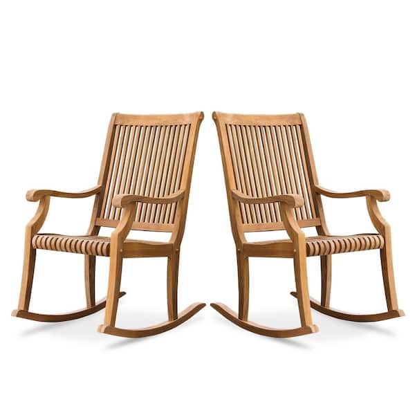 Cambridge Casual Cambridge Casual Mosko Teak Wood Outdoor Rocking Chair (Set Of 2)