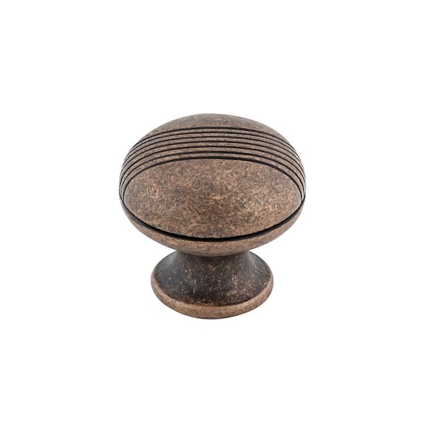 Richelieu Hardware 1-1/4 in. (31 mm) Antique Copper Traditional Metal Cabinet Knob