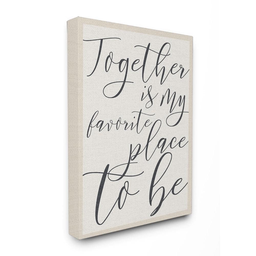 16 in. x 20 in. Together - My Favorite Place To Be by Daphne Polselli 