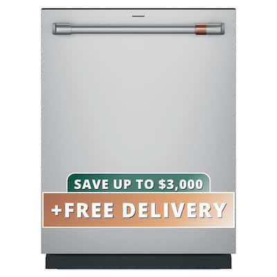 24 in. Built-In Top Control Dishwasher in Stainless Steel with Stainless Tub, Ultra Wash and Dual Convection Dry, 44 dBA