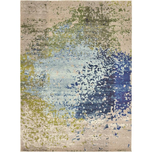 Unique Loom Estrella Vella Blue 8' 0 x 11' 0 Area Rug